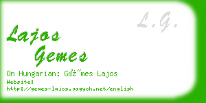 lajos gemes business card